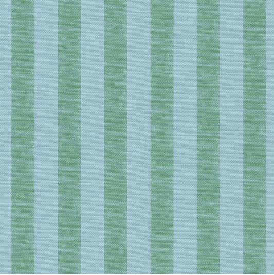 Organic Crayon Stripe Fabric — Sold by the Metre