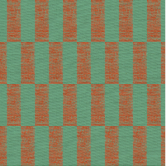 Organic Crayon Check Fabric — Sold by the Metre