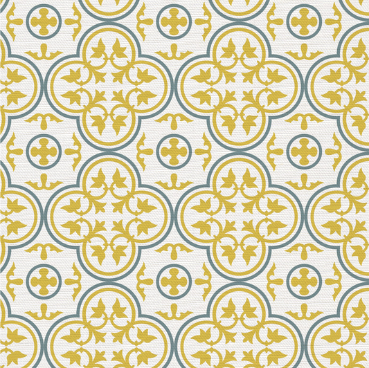 Organic Fleur De Lis Fabric — Sold by the Metre