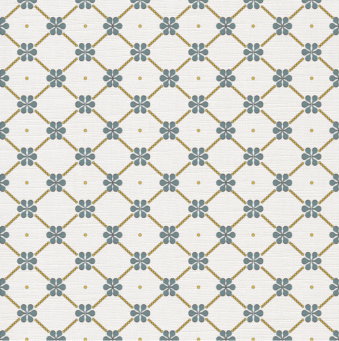 Organic Blooming Diamond Fabric — Sold by the Metre