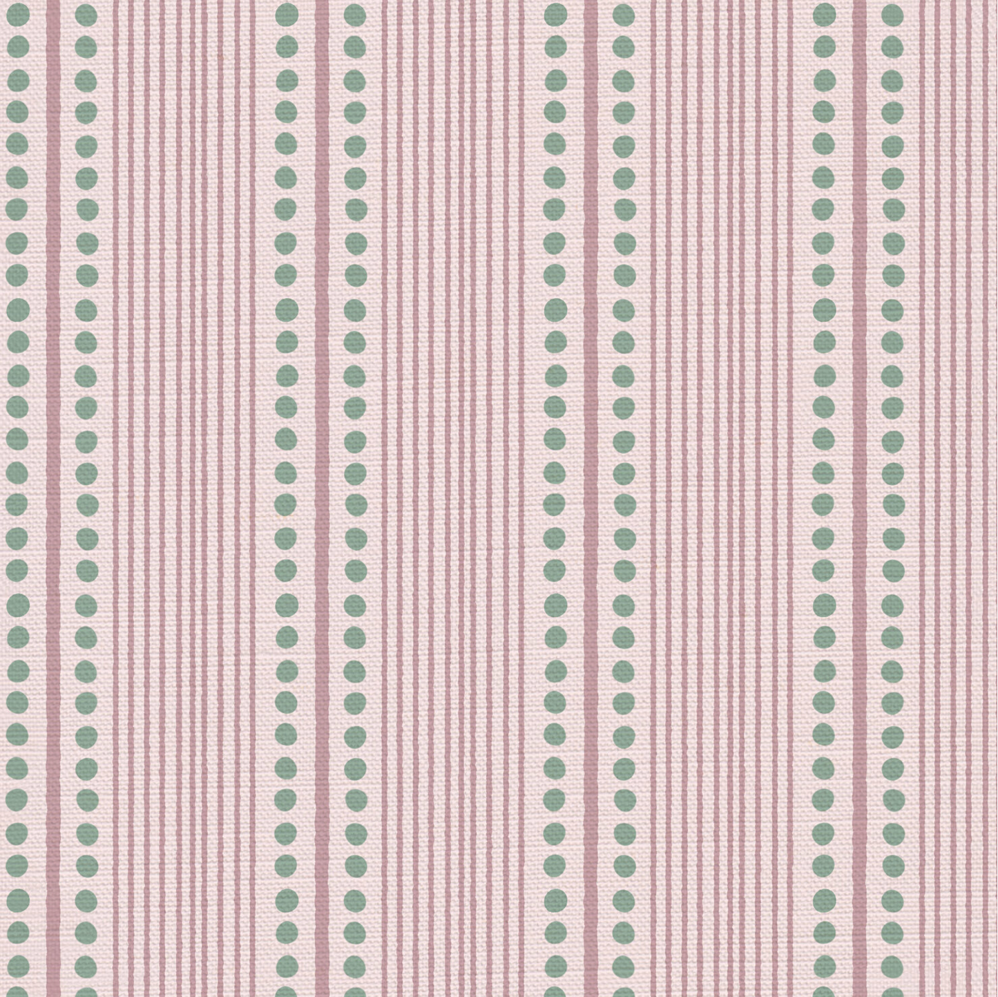 Organic Spots & Stripes Fabric — Sold by the Metre